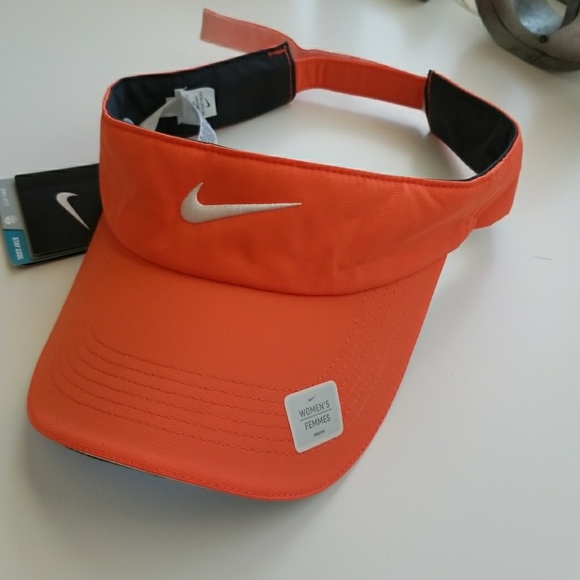 orange nike visor